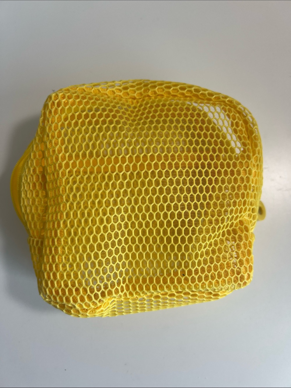 Yellow Transparent Mesh Pouch - Picture 5 of 5